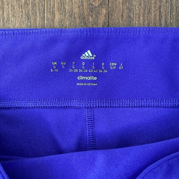 Adidas Climalite leggings in purple, S - Picture 7 of 9